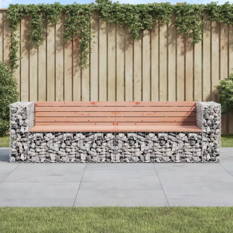 Tuinbank van vacuüm geïmpregneerd grenenhout voor buitenruimte - Natuurlijk douglashout / 1 - Tuinbanken
