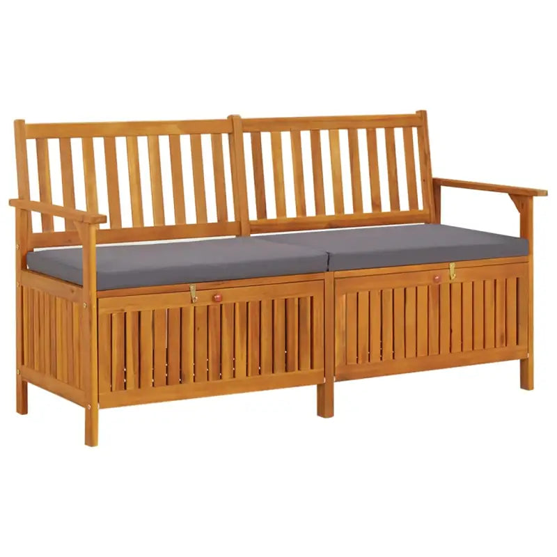 Tuinbanken van massief acaciahout met rustieke charme - Bruin en grijs / 148 x 62 x 84 cm / 1 - Tuinbanken