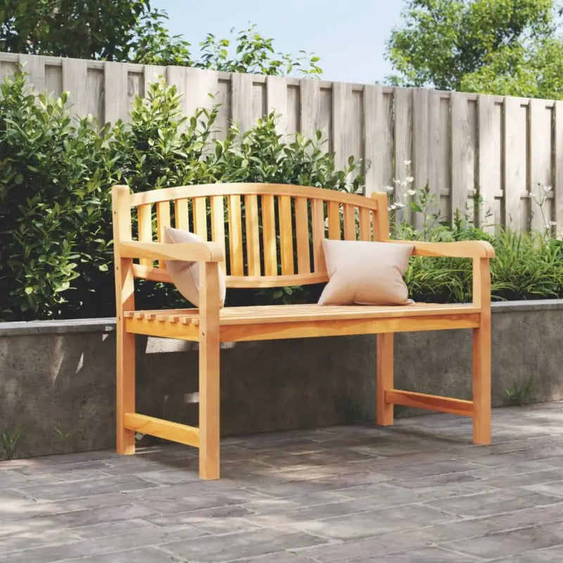 Tuinbankje van massief teakhout met trendy ontwerp - 114 x 59 x 87 cm / 1 - Tuinbanken