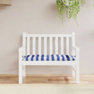Tuinbankkussen van oxford stof voor een frisse uitstraling - Blauw en wit / 100 x 50 x 7 cm / 1 - Stoelkussens