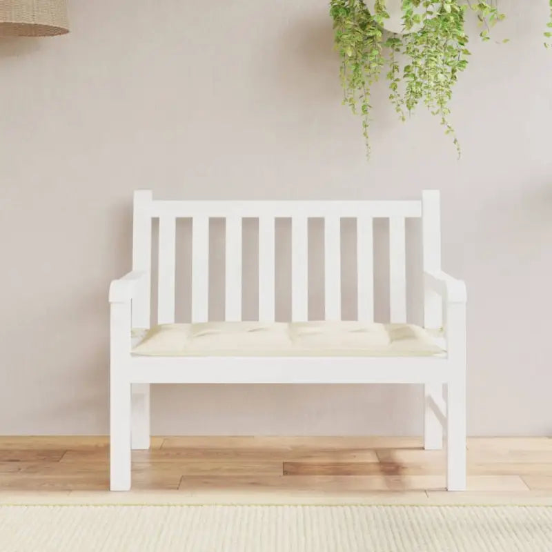 Tuinbankkussen van oxford stof voor een frisse uitstraling - Crèmewit / 100 x 50 x 7 cm / 1 - Stoelkussens