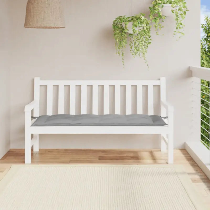 Tuinbankkussen van oxford stof voor een frisse uitstraling - Grijs / 150 x 50 x 7 cm / 1 - Stoelkussens