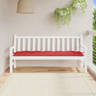 Tuinbankkussen van oxford stof voor een frisse uitstraling - Rood / 180 x 50 x 7 cm / 1 - Stoelkussens