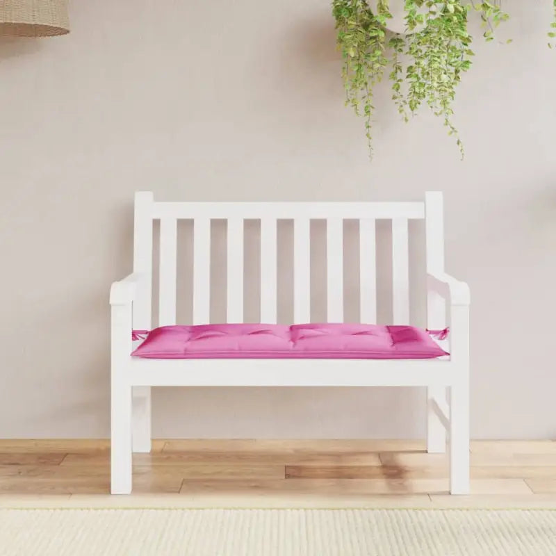 Tuinbankkussen van oxford stof voor een frisse uitstraling - Roze / 100 x 50 x 7 cm / 1 - Stoelkussens