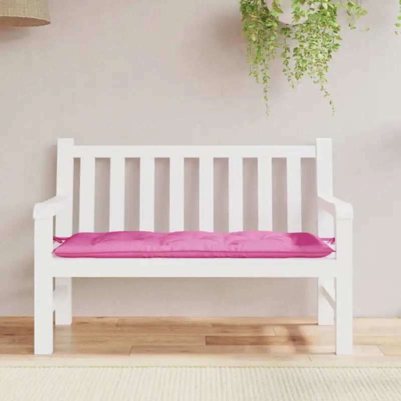 Tuinbankkussen van oxford stof voor een frisse uitstraling - Roze / 120 x 50 x 7 cm / 1 - Stoelkussens