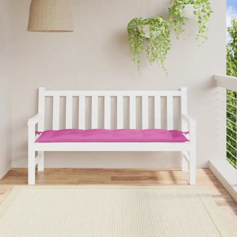 Tuinbankkussen van oxford stof voor een frisse uitstraling - Roze / 150 x 50 x 7 cm / 1 - Stoelkussens
