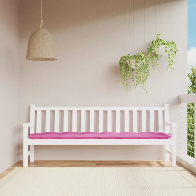 Tuinbankkussen van oxford stof voor een frisse uitstraling - Roze / 200 x 50 x 7 cm / 1 - Stoelkussens