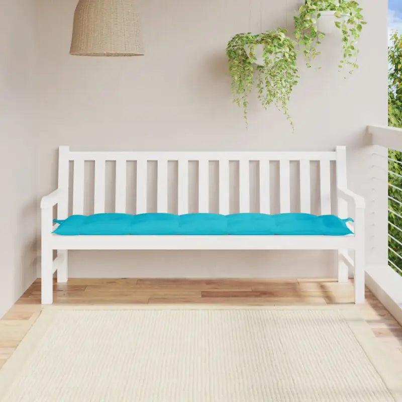 Tuinbankkussen van oxford stof voor een frisse uitstraling - Turquoise / 180 x 50 x 7 cm / 1 - Stoelkussens