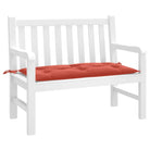 Tuinbankkussen voor frisse uitstraling en behoud van oorspronkelijke vorm - rood mix / 100 x 50 x 7 cm / 1