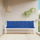Tuinbankkussens van oxford stof voor een frisse uitstraling - koningsblauw / 200 x 50 x 7 cm / 2 - Stoelkussens