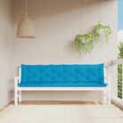 Tuinbankkussens van oxford stof voor een frisse uitstraling - lichtblauw / 200 x 50 x 7 cm / 2 - Stoelkussens