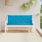 Tuinbankkussens van oxford stof voor een frisse uitstraling - lichtblauw / 150 x 50 x 7 cm / 2 - Stoelkussens