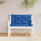 Tuinbankkussens van oxford stof voor een frisse uitstraling - koningsblauw / 100 x 50 x 7 cm / 2 - Stoelkussens
