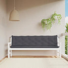 Tuinbankkussens van oxford stof voor een frisse uitstraling - Antraciet / 200 x 50 x 7 cm / 2 - Stoelkussens