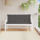Tuinbankkussens van oxford stof voor een frisse uitstraling - Antraciet / 150 x 50 x 7 cm / 2 - Stoelkussens