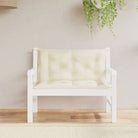 Tuinbankkussens van oxford stof voor een frisse uitstraling - Crème / 100 x 50 x 7 cm / 2 - Stoelkussens