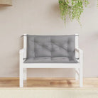 Tuinbankkussens van oxford stof voor een frisse uitstraling - Grijs / 100 x 50 x 7 cm / 2 - Stoelkussens