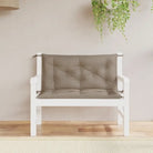 Tuinbankkussens van oxford stof voor een frisse uitstraling - Taupe / 100 x 50 x 7 cm / 2 - Stoelkussens