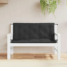 Tuinbankkussens van oxford stof voor een frisse uitstraling - Zwart / 120 x 50 x 7 cm / 2 - Stoelkussens
