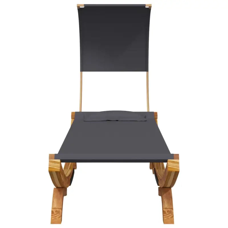 Tuinbed met luifel van massief gebogen hout voor ontspanning - Tuinbedden