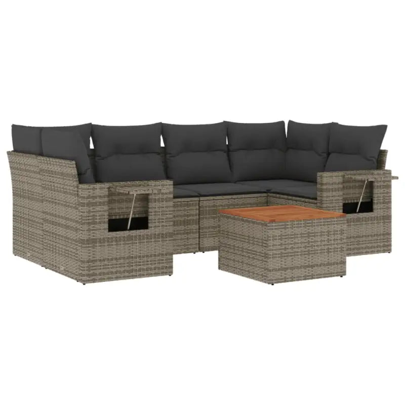 Tuinhaalsets met grijs materiaal en gepoedercoat staal afmetingen - Tuinsets
