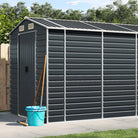 Tuinhuizen van gegalvaniseerd staal voor meer opslagruimte - Antraciet / 191 x 810 x 198 cm / 1 - Tuinhuizen