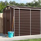 Tuinhuizen van gegalvaniseerd staal voor meer opslagruimte - Bruin / 191 x 980 x 198 cm / 1 - Tuinhuizen
