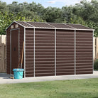 Tuinhuizen van gegalvaniseerd staal voor meer opslagruimte - Bruin / 191 x 300 x 198 cm / 1 - Tuinhuizen