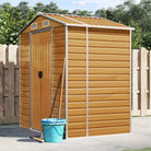 Tuinhuizen van gegalvaniseerd staal voor meer opslagruimte - Lichtbruin / 191 x 130 x 198 cm / 1 - Tuinhuizen