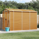 Tuinhuizen van gegalvaniseerd staal voor meer opslagruimte - Lichtbruin / 191 x 300 x 198 cm / 1 - Tuinhuizen
