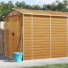 Tuinhuizen van gegalvaniseerd staal voor meer opslagruimte - Lichtbruin / 191 x 640 x 198 cm / 1 - Tuinhuizen