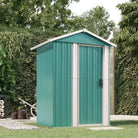 Tuinhuizen van gegalvaniseerd staal voor tuin en buitenopslag - Groen / 1 - Tuinhuizen