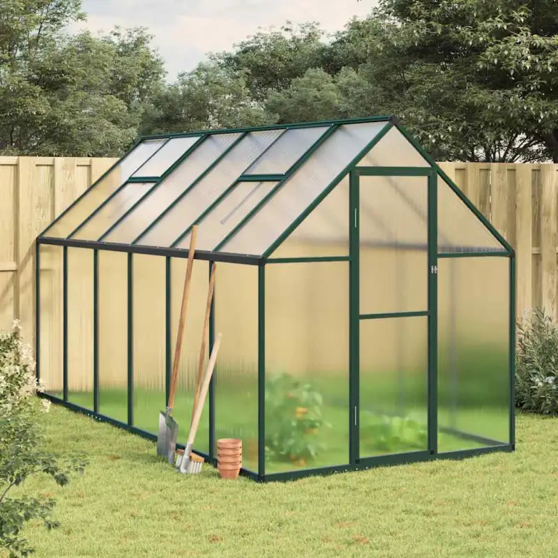 Tuinkas biedt stevige en weerbestendige bescherming voor planten - Groen / 334 x 169 x 195 cm / 1 - Tuinkassen
