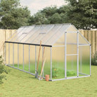 Tuinkas biedt stevige en weerbestendige bescherming voor planten - Zilver / 445 x 169 x 195 cm / 1 - Tuinkassen