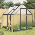 Tuinkas biedt stevige en weerbestendige bescherming voor planten - Antraciet / 224 x 169 x 202 cm / 1 - Tuinkassen