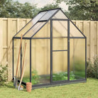 Tuinkas voor plantenbescherming met stevige aluminium frame voor landbouwinstallatie - Antraciet / 169 x 114 x 202 cm
