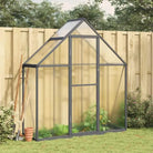 Tuinkas voor plantenbescherming met stevige aluminium frame voor landbouwinstallatie - Antraciet / 169 x 58 x 195 cm