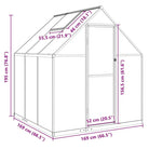 Tuinkas voor plantenbescherming met stevige aluminium frame voor landbouwinstallatie - Tuinkassen