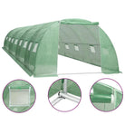 Tuinkassen met pe-mesh stof voor plantenbescherming en klimaatcontrole - 800 x 400 x 200 cm / 1 - Tuinkassen