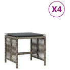 Tuinkrukken met poly rattan voor een comfortabele zitervaring - Tuinpoefs
