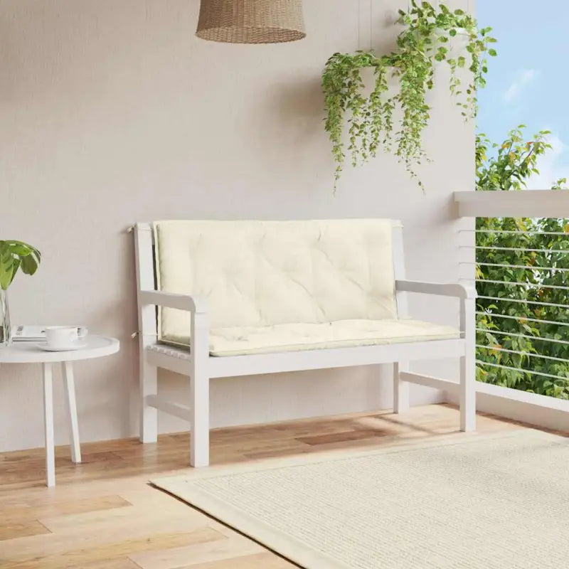 Tuinkussen oxford stof voor een frisse uitstraling en behoud van oorspronkelijke vorm - Crème / 120 cm / 2