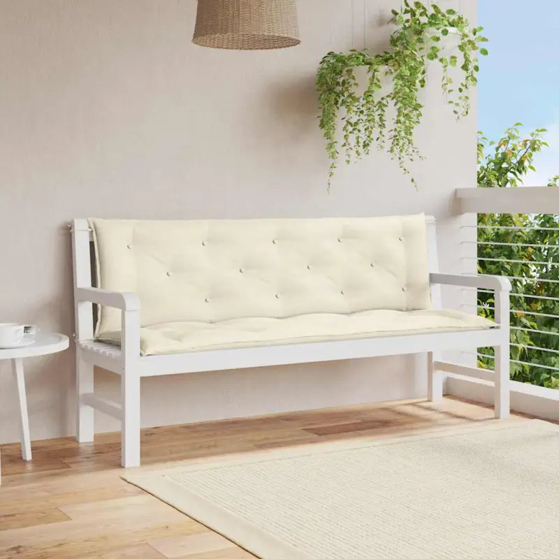 Tuinkussen oxford stof voor een frisse uitstraling en behoud van oorspronkelijke vorm - Crème / 150 cm / 2