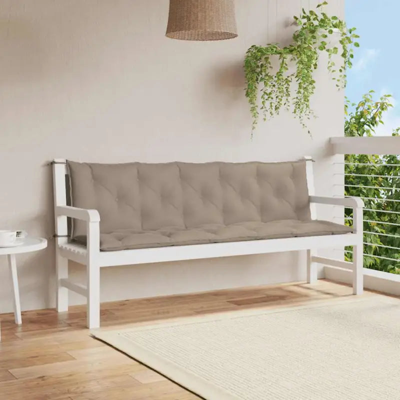 Tuinkussen oxford stof voor een frisse uitstraling en behoud van oorspronkelijke vorm - Taupe / 180 cm / 2