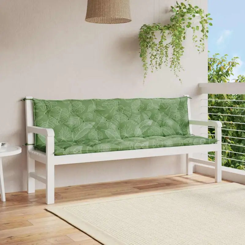 Tuinkussen oxford stof voor een frisse uitstraling en behoud van oorspronkelijke vorm - Bladpatroon / 200 cm / 2