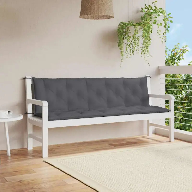 Tuinkussen oxford stof voor een frisse uitstraling en behoud van oorspronkelijke vorm - Antraciet / 180 cm / 2