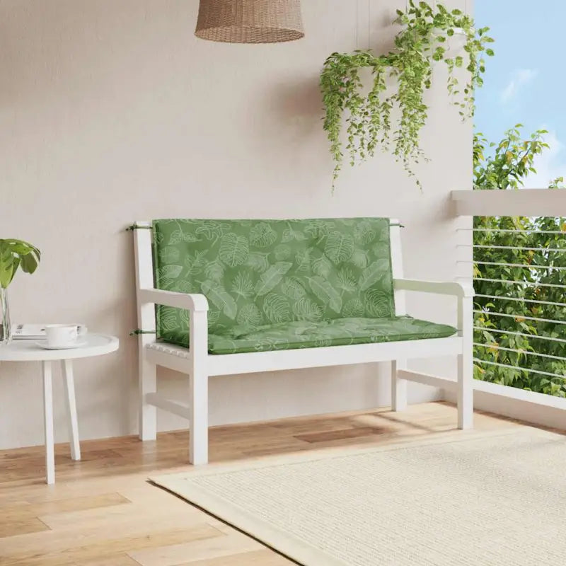 Tuinkussen oxford stof voor een frisse uitstraling en behoud van oorspronkelijke vorm - Bladpatroon / 120 cm / 2