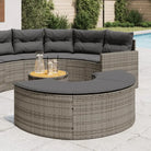 Tuinkussen van poly rattan voor een comfortabele zitervaring - Grijs / 1 - Tuinpoefs