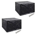 Tuinmeubelhoes voor 8-persoons rattan tuinsets met levering bevat - 113 x 113 x 73 cm / 2 - Tuinmeubelhoezen