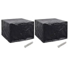 Tuinmeubelhoes voor 8-persoons rattan tuinsets met levering bevat - 122 x 112 x 98 cm / 2 - Tuinmeubelhoezen