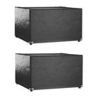 Tuinmeubelhoes voor 8-persoons rattan tuinsets met levering bevat - 132 x 132 x 80 cm / 2 - Tuinmeubelhoezen